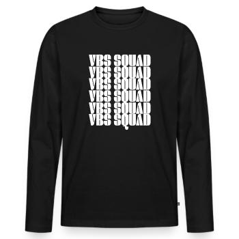 Vbs Crew Love Summer Bible School - Men's Premium Organic Long Sleeve Shirt - black - Front - Nico (187cm)