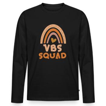Vbs Crew Love Summer Bible School - Men's Premium Organic Long Sleeve Shirt - black - Front - Nico (187cm)