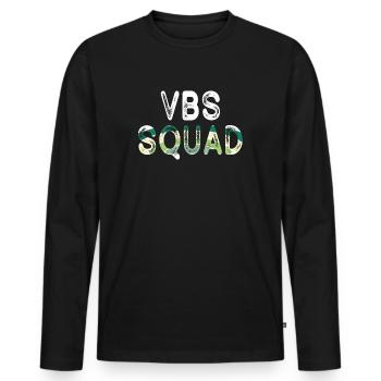 Vbs Crew Love Summer Bible School - Men's Premium Organic Long Sleeve Shirt - black - Front - Nico (187cm)