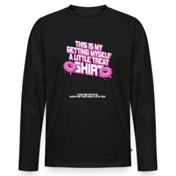 Creamy Sundae Dessert Don't Bother Me - Men's Premium Organic Long Sleeve Shirt - black - Front - Nico (187cm)