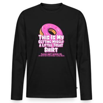 Creamy Sundae Dessert Don't Bother Me - Men's Premium Organic Long Sleeve Shirt - black - Front - Nico (187cm)