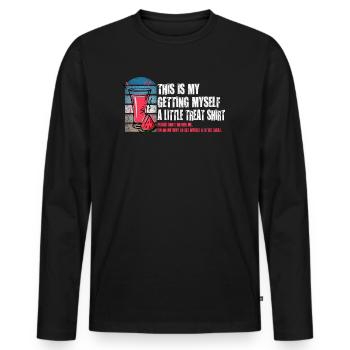 Creamy Sundae Dessert Don't Bother Me - Men's Premium Organic Long Sleeve Shirt - black - Front - Nico (187cm)