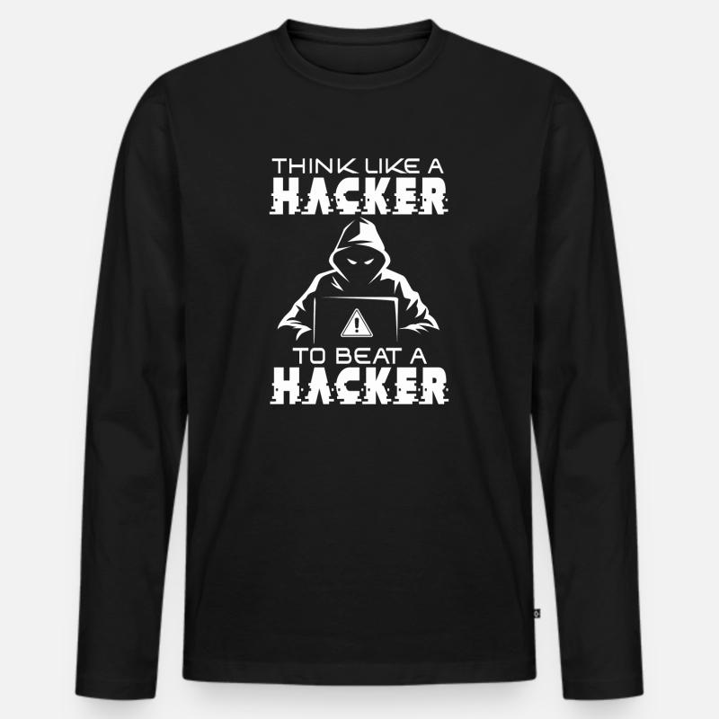Ethical Hacker Cybersecurity Expertise - Men's Premium Organic Long Sleeve Shirt - black