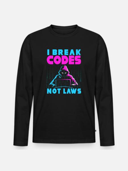 Ethical Hacker Cybersecurity Expertise - Men's Premium Organic Long Sleeve Shirt - black