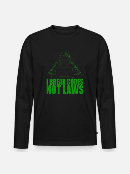 Ethical Hacker Cybersecurity Expertise - Men's Premium Organic Long Sleeve Shirt - black