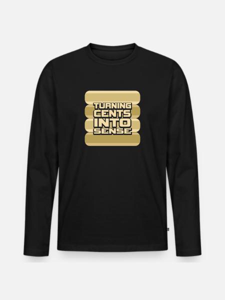 Old Coins New Adventures Numismatics - Men's Premium Organic Long Sleeve Shirt - black