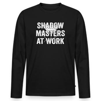 Shadow Puppetry World Enchantment - Men's Premium Organic Long Sleeve Shirt - black - Front - Nico (187cm)
