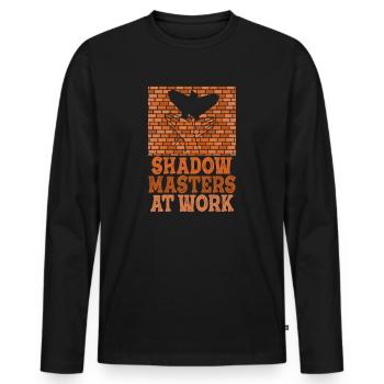 Shadow Puppetry World Enchantment - Men's Premium Organic Long Sleeve Shirt - black - Front - Nico (187cm)