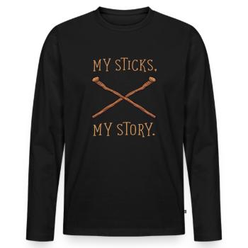 Arnis Eskrima Kali Filipino Martial - Men's Premium Organic Long Sleeve Shirt - black - Front - Nico (187cm)