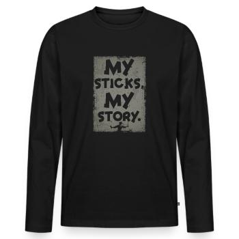 Arnis Eskrima Kali Philippinischer Martial - Männer Premium Bio Langarmshirt - Schwarz - Vorne - Nico (187cm)