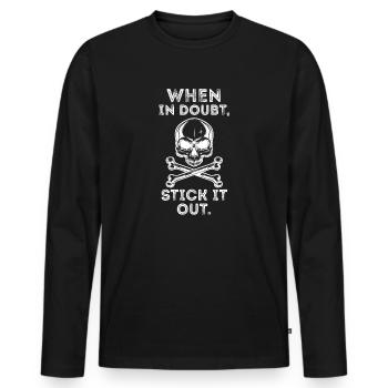 Arnis Eskrima Kali Filipino FMA Stick - T-shirt manches longues Premium bio Homme - noir - Devant - Nico (187cm)