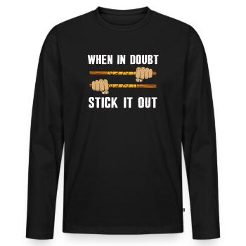 Arnis Eskrima Kali Filipino FMA - Men's Premium Organic Long Sleeve Shirt - black - Front - Nico (187cm)