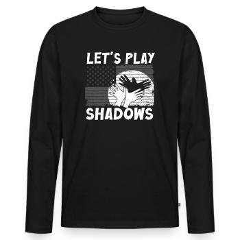 Shadow Puppetry Puppet Show Art - Men's Premium Organic Long Sleeve Shirt - black - Front - Nico (187cm)