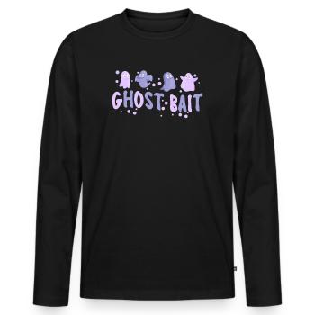 Living The Spook Life Ghost Bait - Men's Premium Organic Long Sleeve Shirt - black - Front - Nico (187cm)