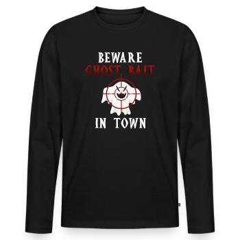 Vivre la vie fantôme Spook Life Appât - T-shirt manches longues Premium bio Homme - noir - Devant - Nico (187cm)