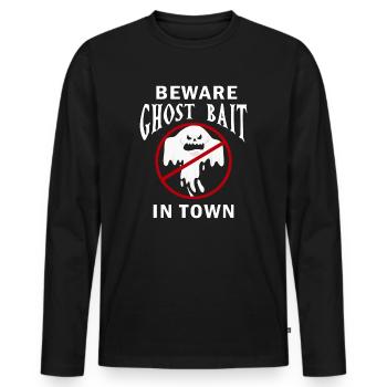 Living The Spook Life Ghost Bait - Men's Premium Organic Long Sleeve Shirt - black - Front - Nico (187cm)