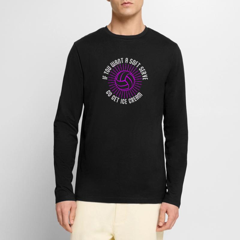 Wenn Sie ein Softeis wollen, holen Sie sich Eis Männer Premium Bio Langarmshirt