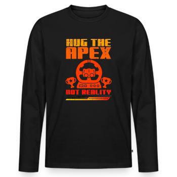 Simracer Esports Enthusiast Sim Racing - Men's Premium Organic Long Sleeve Shirt - black - Front - Nico (187cm)