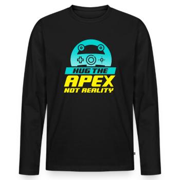 Simracer Esports Enthusiast Sim Racing - Men's Premium Organic Long Sleeve Shirt - black - Front - Nico (187cm)