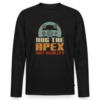 Simracer Esports Enthusiast Sim Racing - Men's Premium Organic Long Sleeve Shirt - black - Front - Nico (187cm)