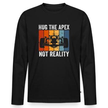 Simracer Esports Enthusiast Sim Racing - Men's Premium Organic Long Sleeve Shirt - black - Front - Nico (187cm)