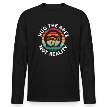 Simracer Esports Enthusiast Sim Racing - Men's Premium Organic Long Sleeve Shirt - black - Front - Nico (187cm)