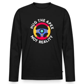 Simracer Esports Enthusiast Sim Racing - Men's Premium Organic Long Sleeve Shirt - black - Front - Nico (187cm)