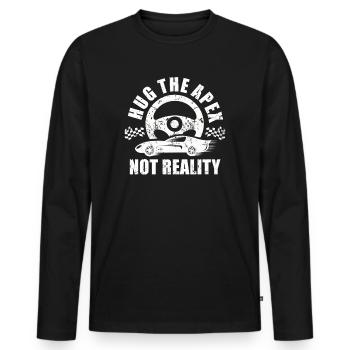 Simracer Esports Enthusiast Sim Racing - Men's Premium Organic Long Sleeve Shirt - black - Front - Nico (187cm)