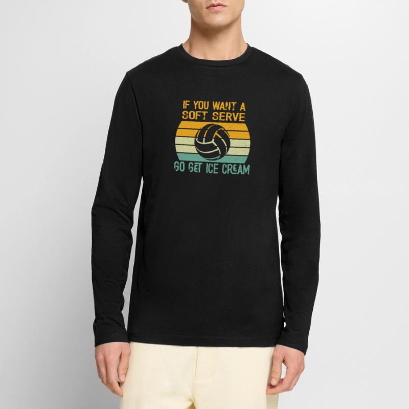 Wenn Sie ein Softeis wollen, holen Sie sich Eis Männer Premium Bio Langarmshirt