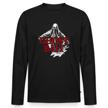 Living The Spook Life Ghost Bait - Men's Premium Organic Long Sleeve Shirt - black - Front - Nico (187cm)