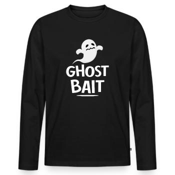 Living The Spook Life Ghost Bait - Men's Premium Organic Long Sleeve Shirt - black - Front - Nico (187cm)