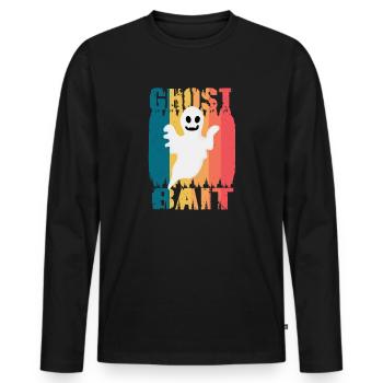 Vivre la vie fantôme Spook Life Appât - T-shirt manches longues Premium bio Homme - noir - Devant - Nico (187cm)