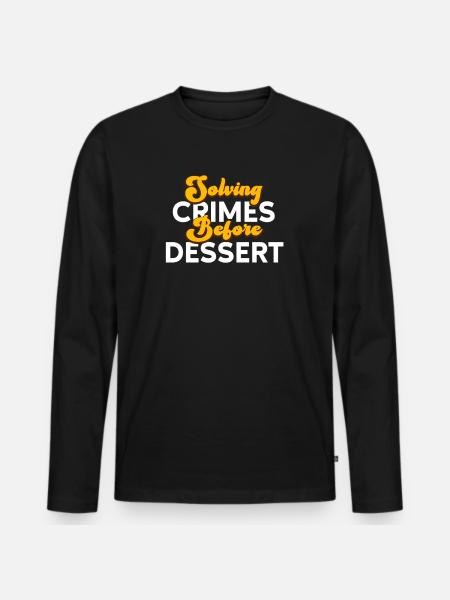 Murder Mystery Dinner Fun Night - T-shirt manches longues Premium bio Homme - noir