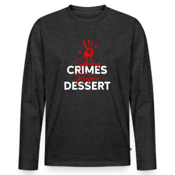 Murder Mystery Dinner Fun Night - Men's Premium Organic Long Sleeve Shirt - heather anthracite - Front - Nico (187cm)