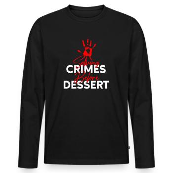 Krimi-Dinner-Spaß-Nacht - Männer Premium Bio Langarmshirt - Schwarz - Vorne - Nico (187cm)