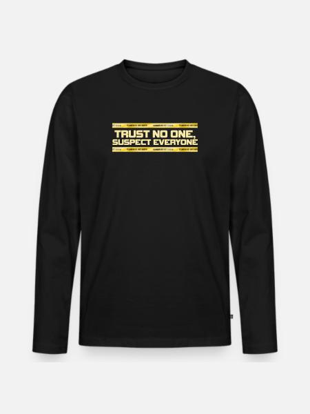 Murder Mystery Dinner Fun Night - Men's Premium Organic Long Sleeve Shirt - black