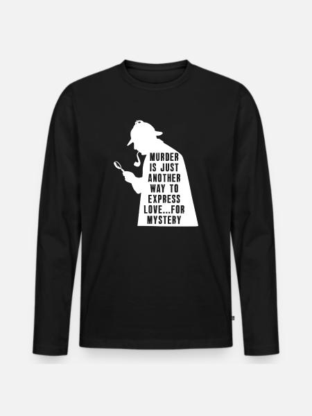 Murder Mystery Dinner Fun Night - Men's Premium Organic Long Sleeve Shirt - black