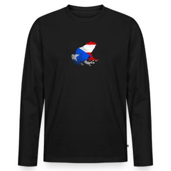 Taíno fait écho à la fierté de l’ascendance caribéenne - T-shirt manches longues Premium bio Homme - noir - Devant - Nico (187cm)