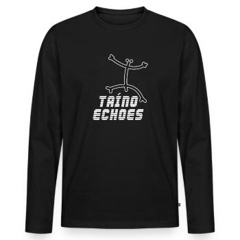 Taíno fait écho à la fierté de l’ascendance caribéenne - T-shirt manches longues Premium bio Homme - noir - Devant - Nico (187cm)