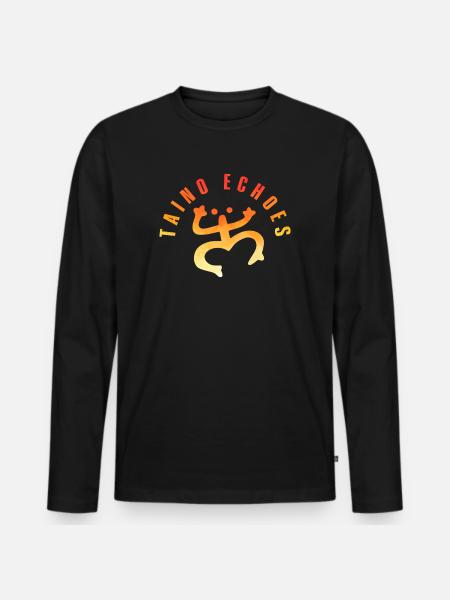 Taíno Echoes Caribbean Ancestry Pride - Men's Premium Organic Long Sleeve Shirt - black