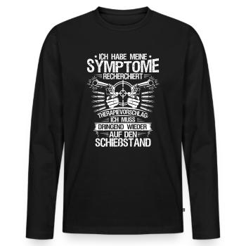 Sportschießen/Sportschütze/Schießstand/Geschenk - Männer Premium Bio Langarmshirt - Schwarz - Vorne - Nico (187cm)