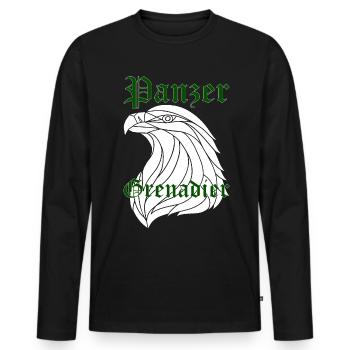 Panzergrenadier Panzer Grenadier Geschenk - Männer Premium Bio Langarmshirt - Schwarz - Vorne - Nico (187cm)