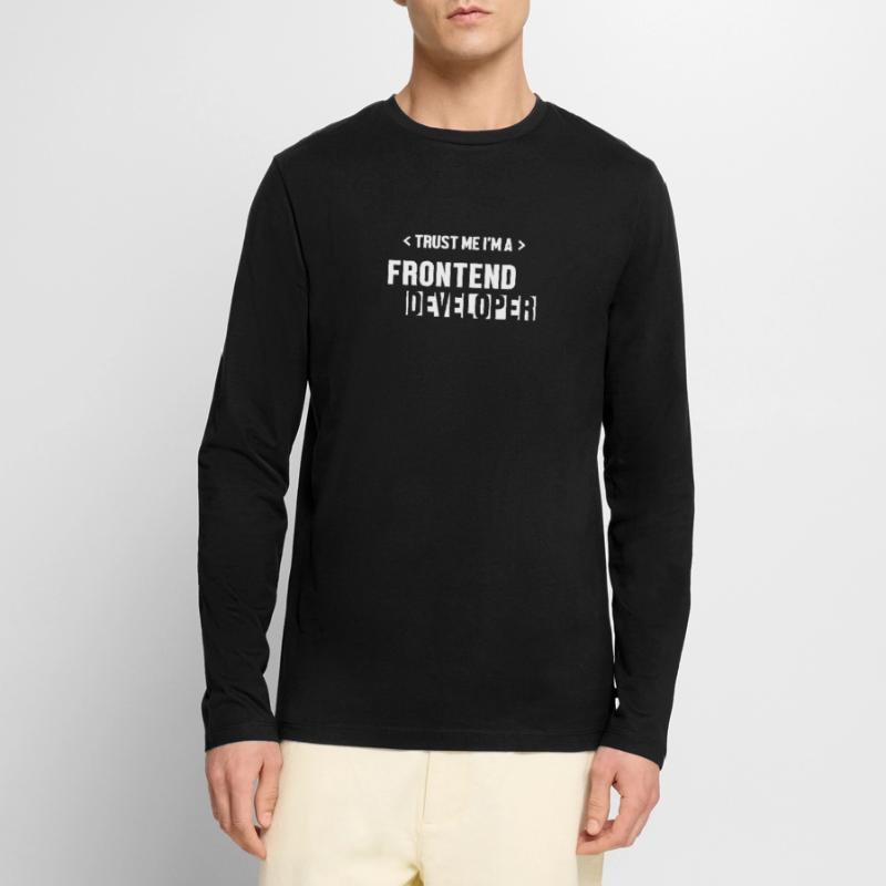 Trust Me I'm Frontend Developer Developer Männer Premium Bio Langarmshirt