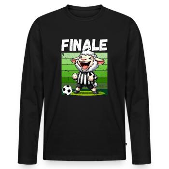 Finale De Football Fan De Football Joueur De Football Drôle - T-shirt manches longues Premium bio Homme - noir - Devant - Nico (187cm)