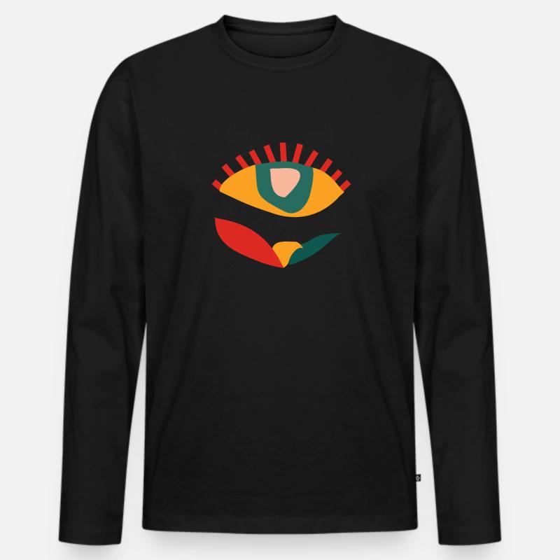 Ophthalmologist Optometrist Optometry And Optician - Männer Premium Bio Langarmshirt - Schwarz