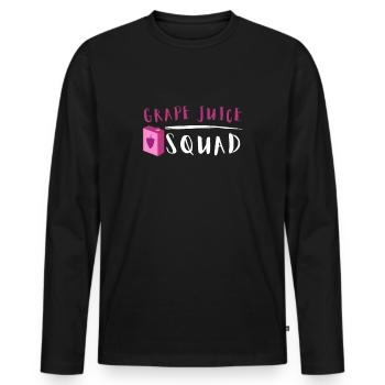 Organic Grape Juice Bottles - Männer Premium Bio Langarmshirt - Schwarz - Vorne - Nico (187cm)