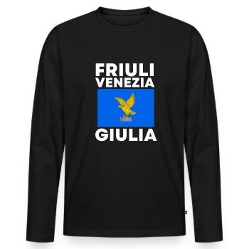 Venise Gondole Italie Venise - T-shirt manches longues Premium bio Homme - noir - Devant - Nico (187cm)