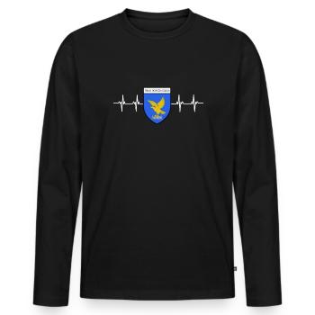Venise Gondole Italie Venise - T-shirt manches longues Premium bio Homme - noir - Devant - Nico (187cm)