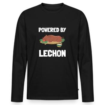 Latino Cuban Cuba Baseball - Männer Premium Bio Langarmshirt - Schwarz - Vorne - Nico (187cm)