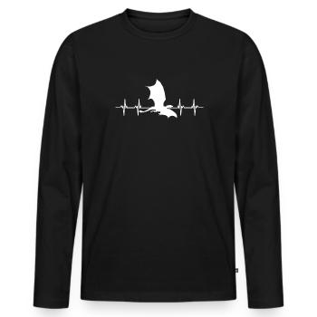 Huzzah Renaissance Festival Ren Faire Knight - T-shirt manches longues Premium bio Homme - noir - Devant - Nico (187cm)